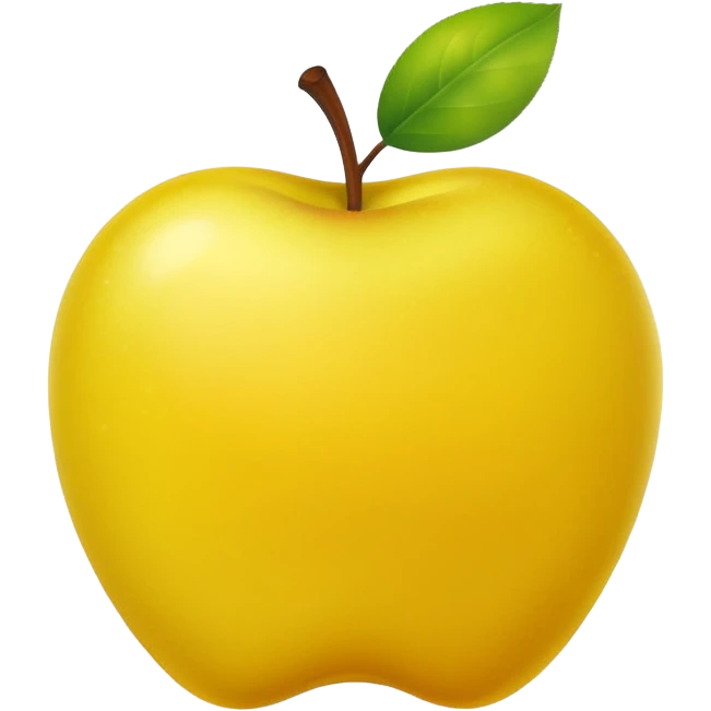 Yellow apple emoji