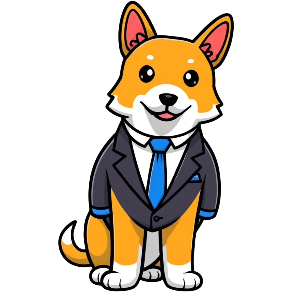 Dog boss emoji