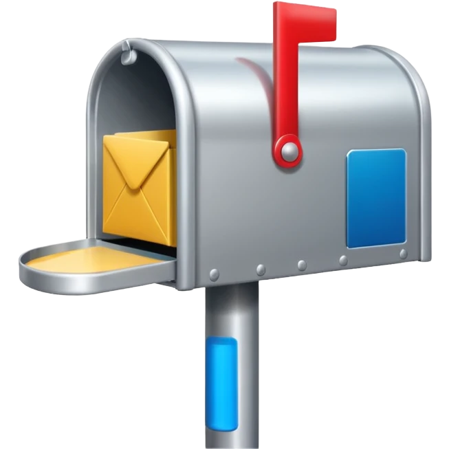 silver mailbox front emoji