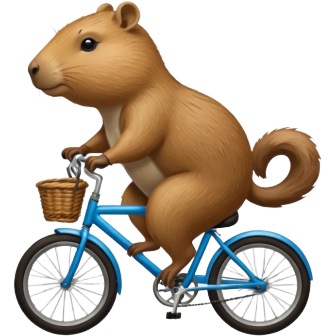 capibara on a bike emoji