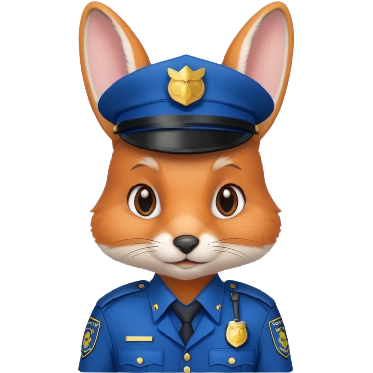 نباشه خودشون لباس پلیسی خرگوش با روبا هقاطی emoji