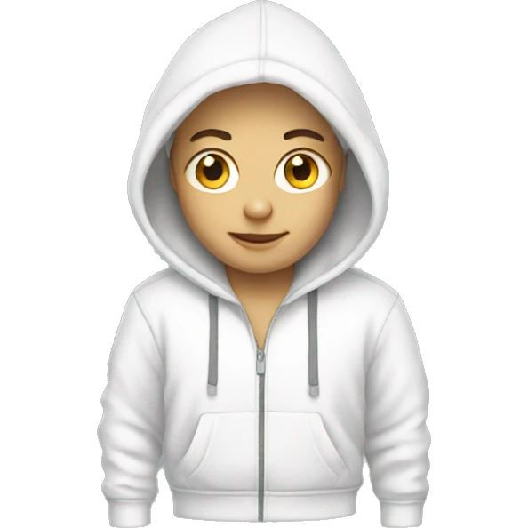 White hoodie emoji