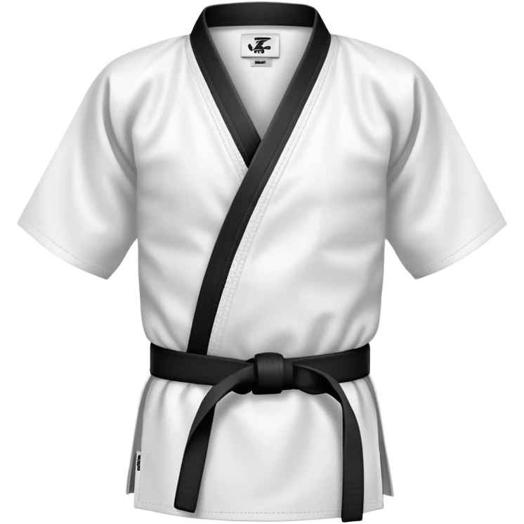 traditional karate gi white uniform with belt emoji