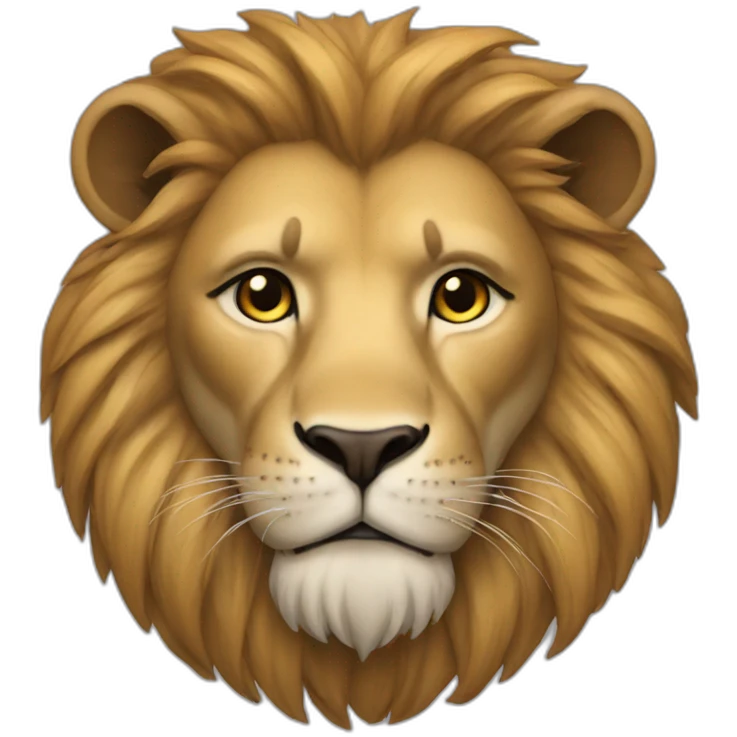 Modern lion emoji