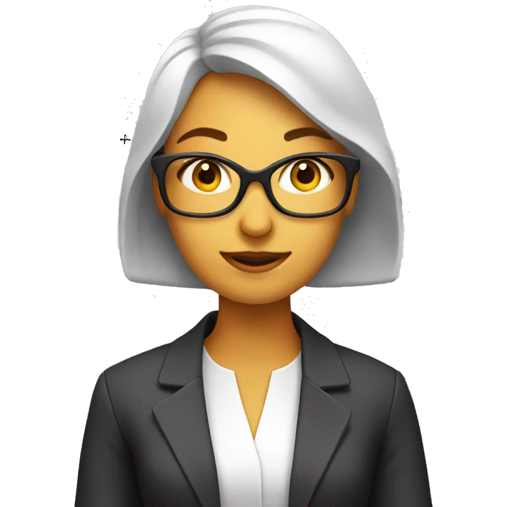 accounting woman with math equations emoji