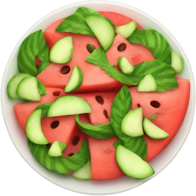 Watermelon salad emoji