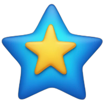Blue star emoji