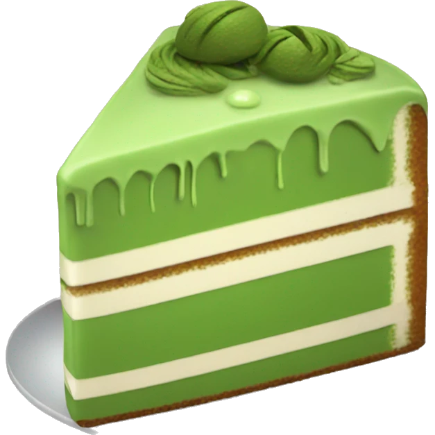 Matcha cake emoji