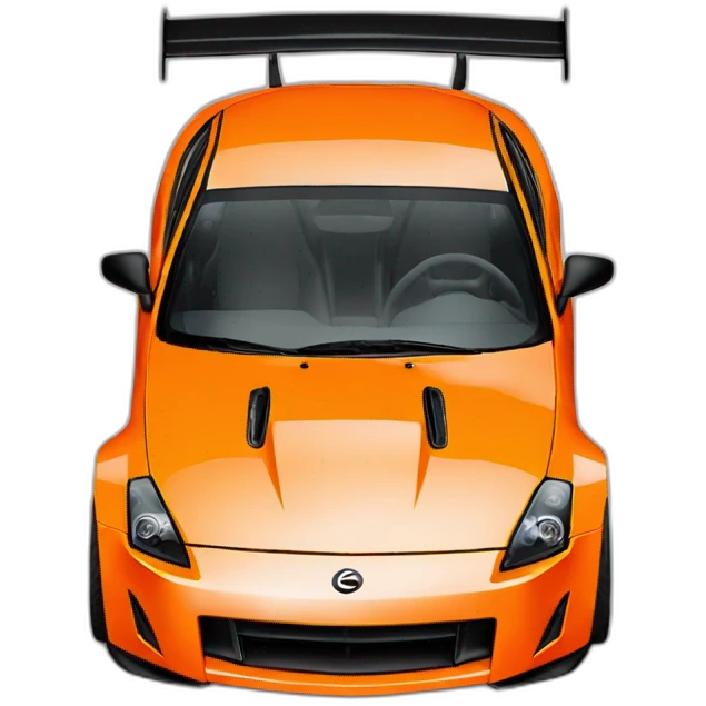 350z drift tuning orange emoji