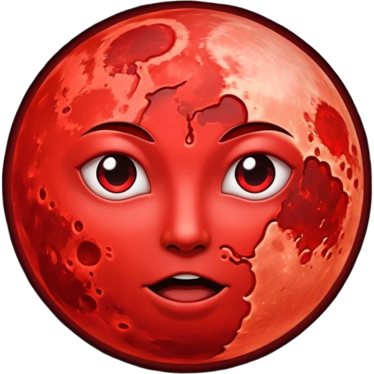 Blood moon emoji