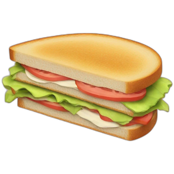 Simple sandwich 🥪 for school emoji