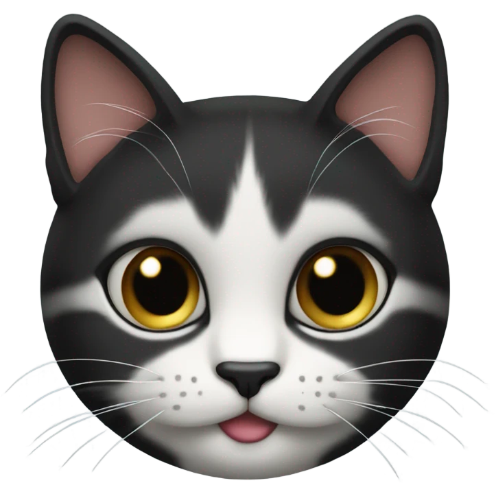 emoji cat face black date emoji