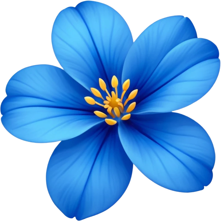Flor azul emoji