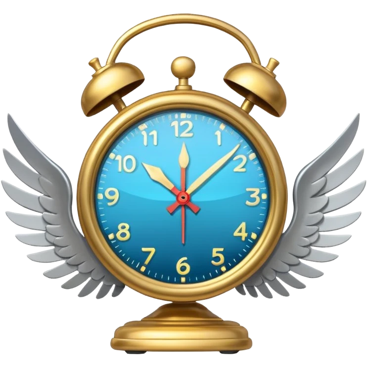 CLOCK FLYING emoji