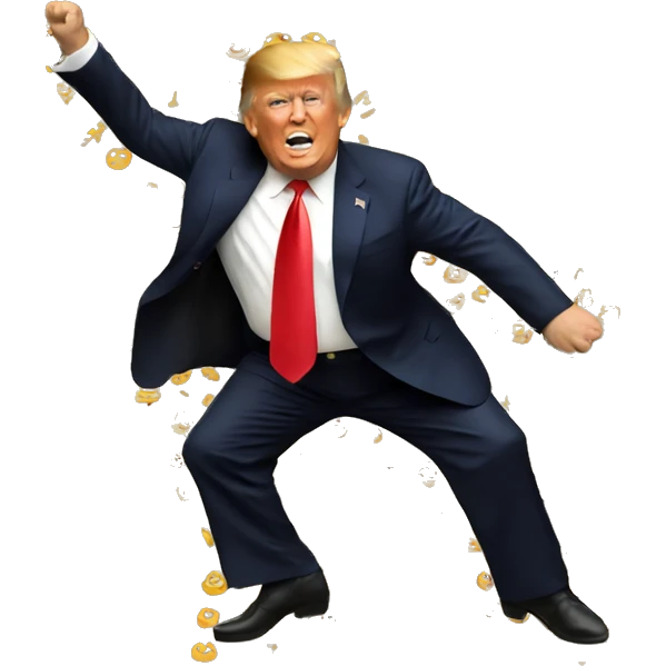 Trump polka dancing emoji