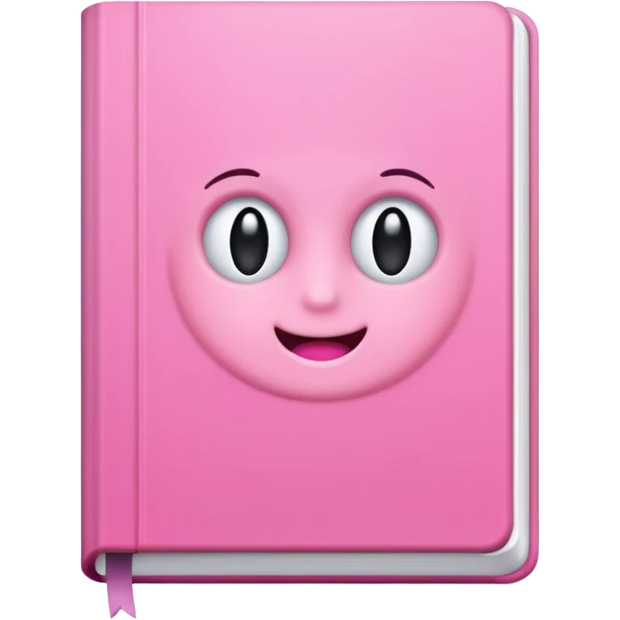 Pink book emoji