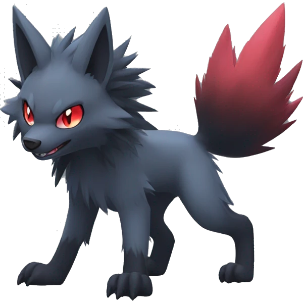 Zoroark-Mightyena-Zorua full body emoji