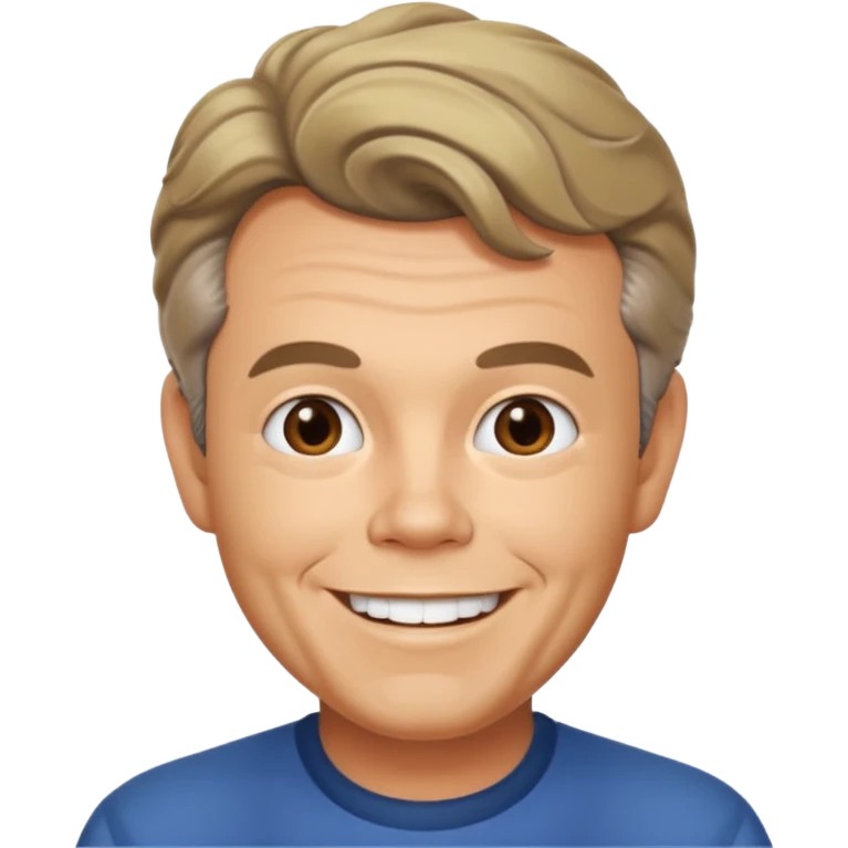 Russ Tamblyn with dark blonde hair emoji