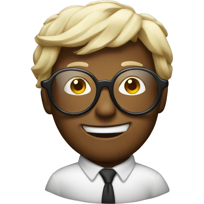 Emoji with glasses and cigarette  emoji