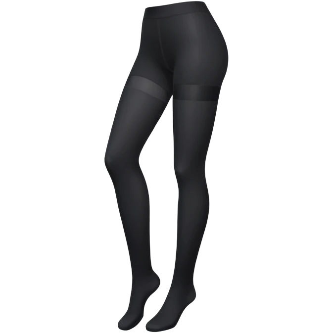 Black opaque tights folded neatly emoji