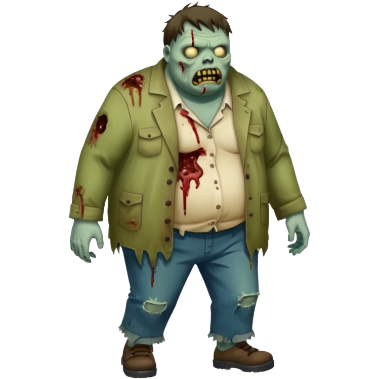 Fat zombie  emoji