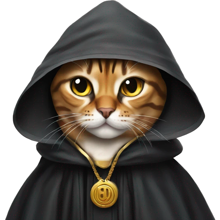 Bengal cat dressed as emperor palpatine emoji