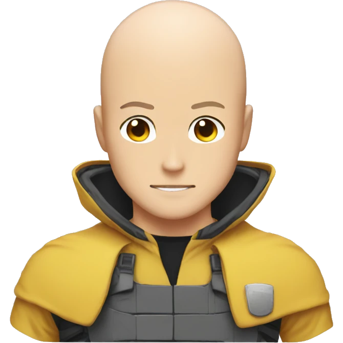 Saitama with hero clothes  emoji