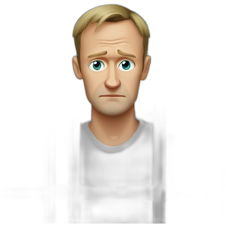 sad navalny in jail emoji
