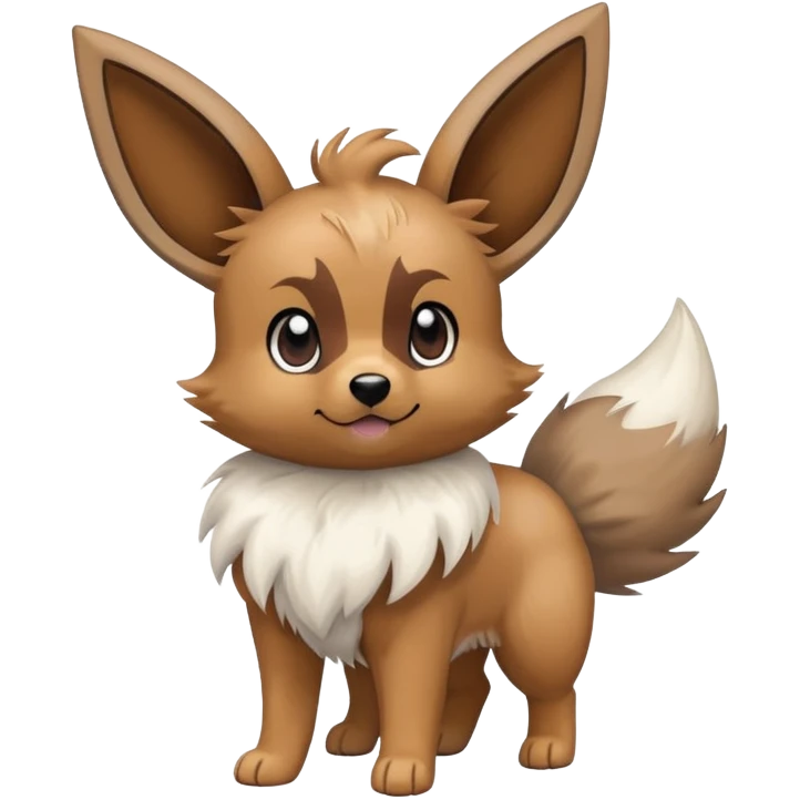 Rockruff-Eevee-hybrid (full body) emoji
