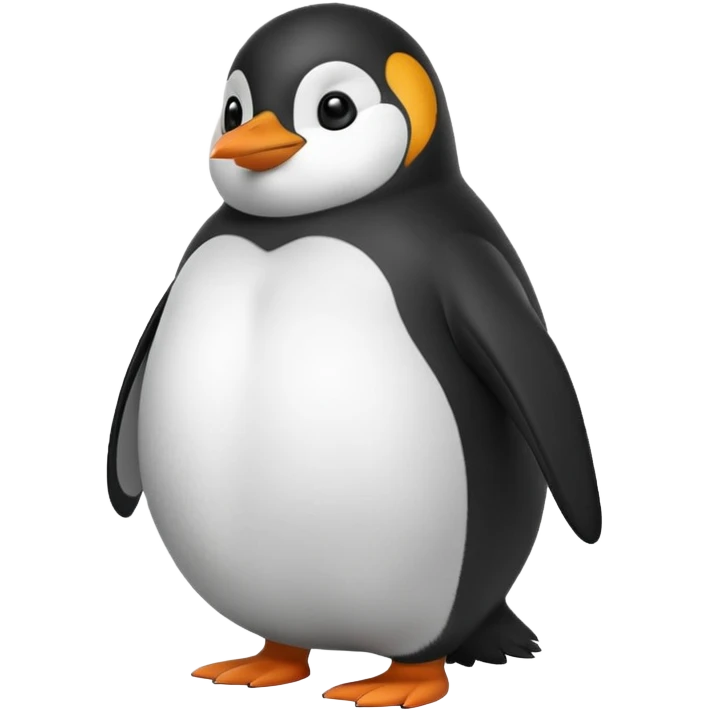 Fat penguin emoji