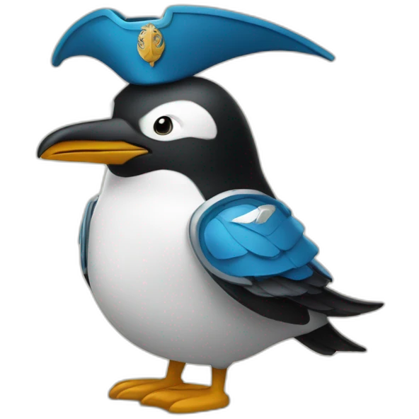 un pingouin chevalier  emoji