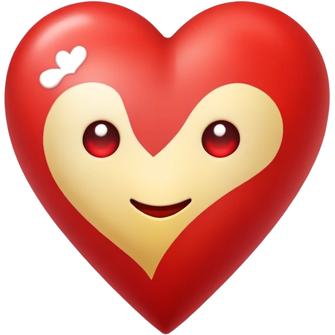 Heart with sark emoji