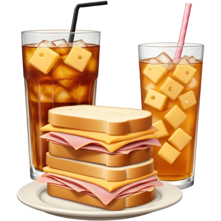 sandwiche and drink emoji