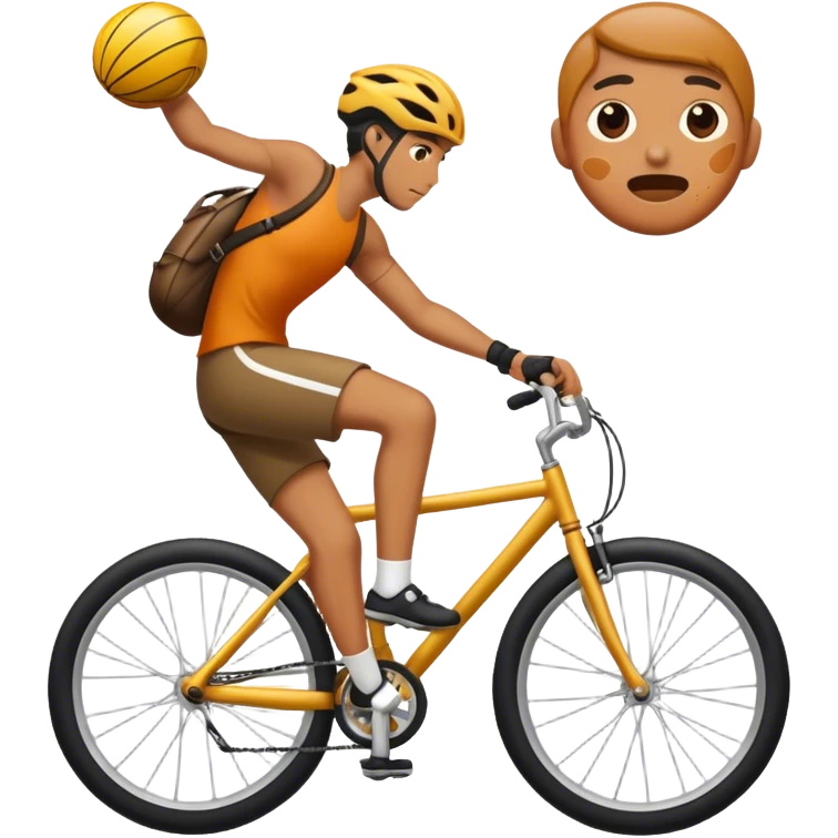 1 person fell off his bike emoji
