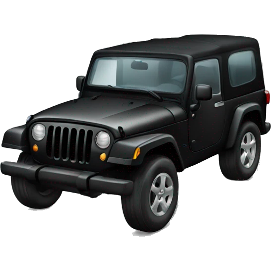 Black jeep  emoji