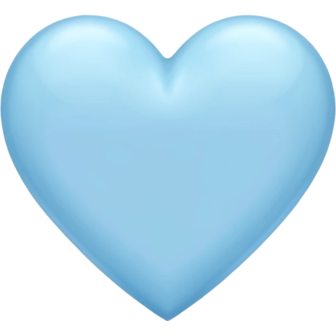 A pastel blue heart emoji