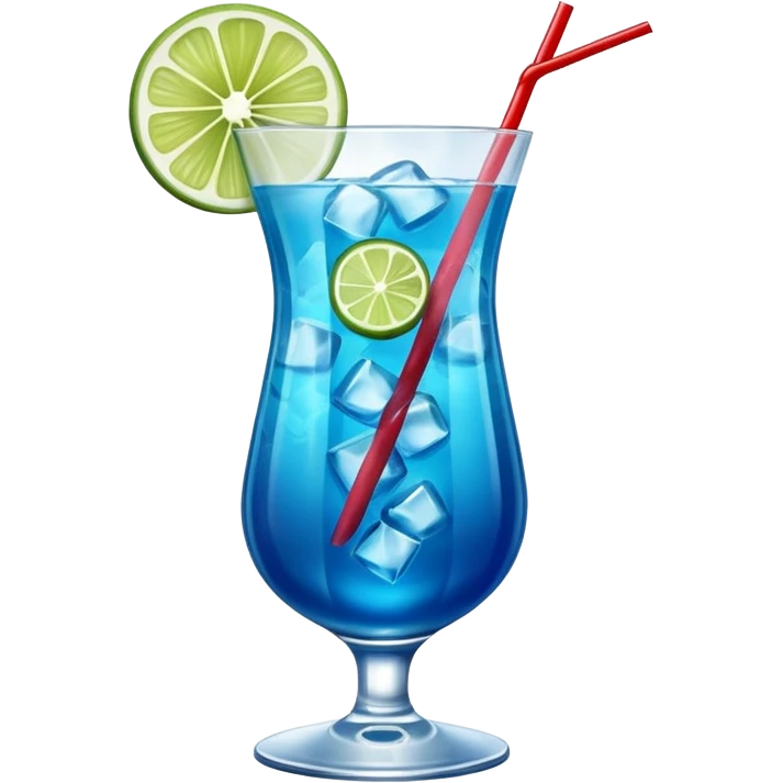 blue curaçao tropical cocktail emoji