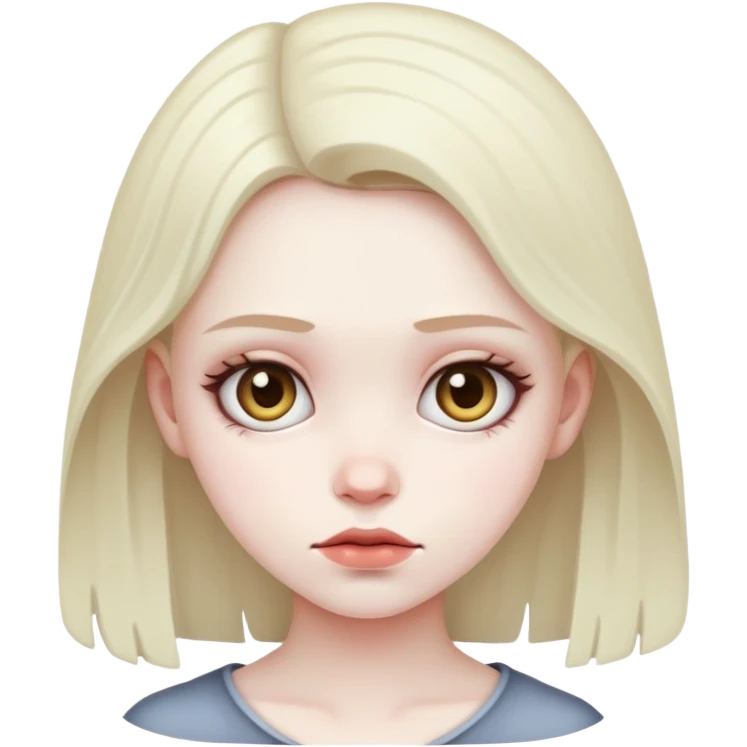 gloomy girl emoji