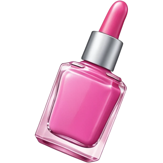 pink nail polish bottle open emoji