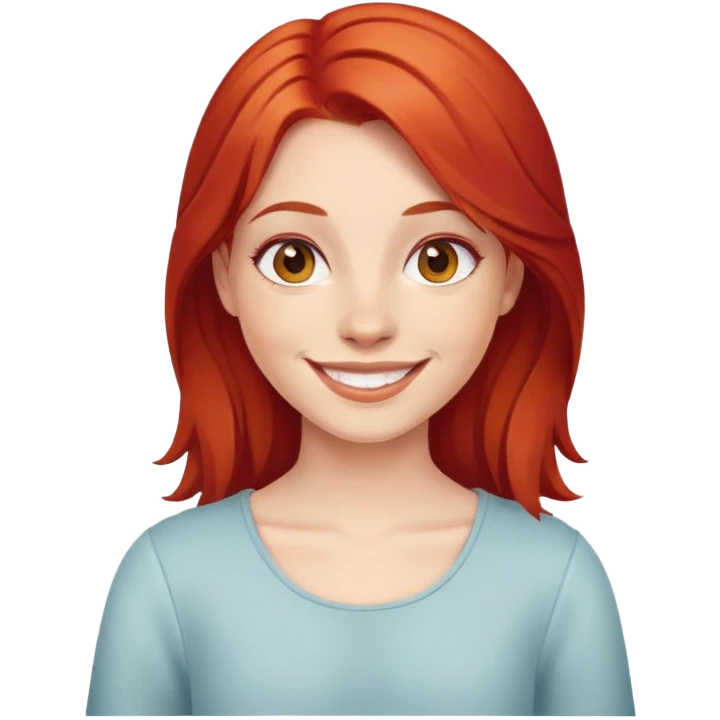 Red hair girl emoji emoji