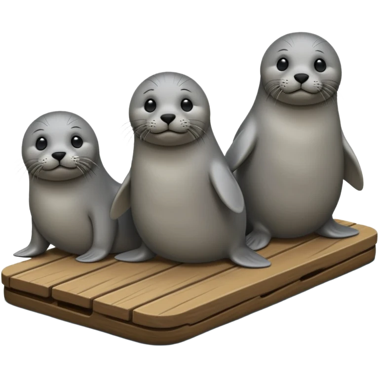 Seals on dock emoji
