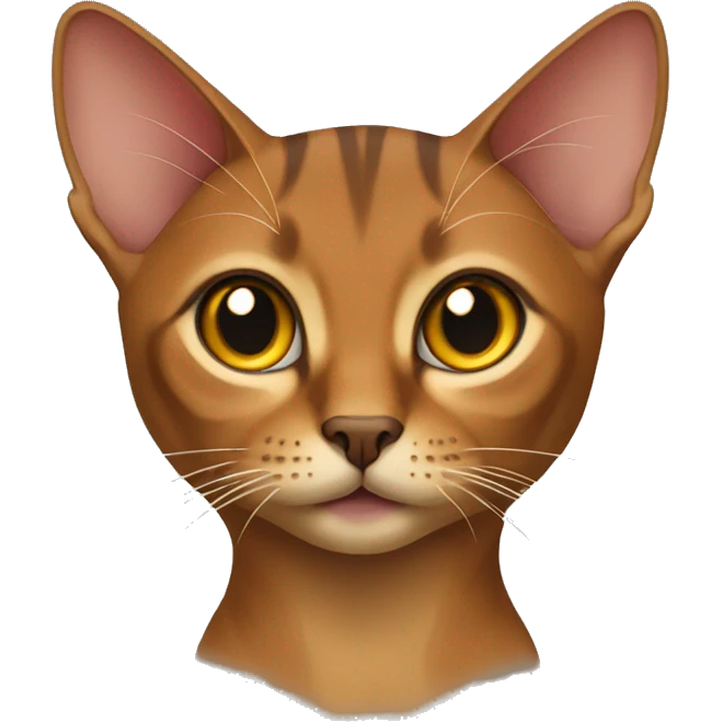 Abyssinian cat emoji