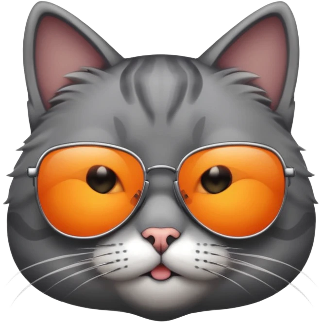 Cat wearing sunglasses emoji