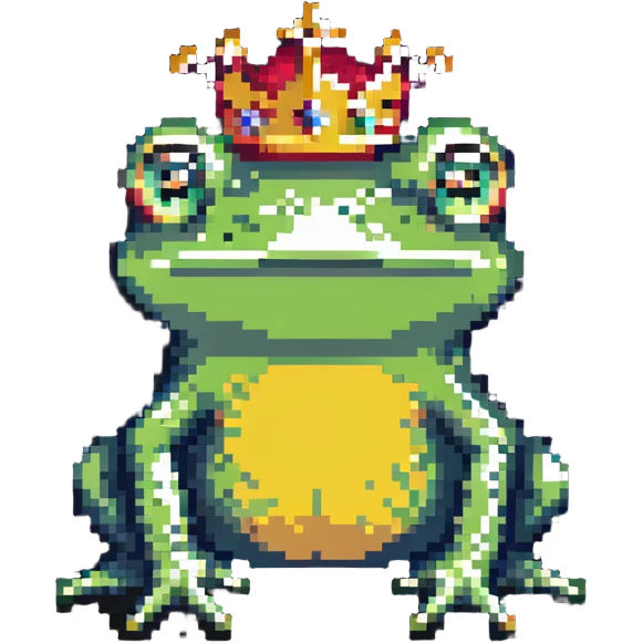 crowned frog emoji