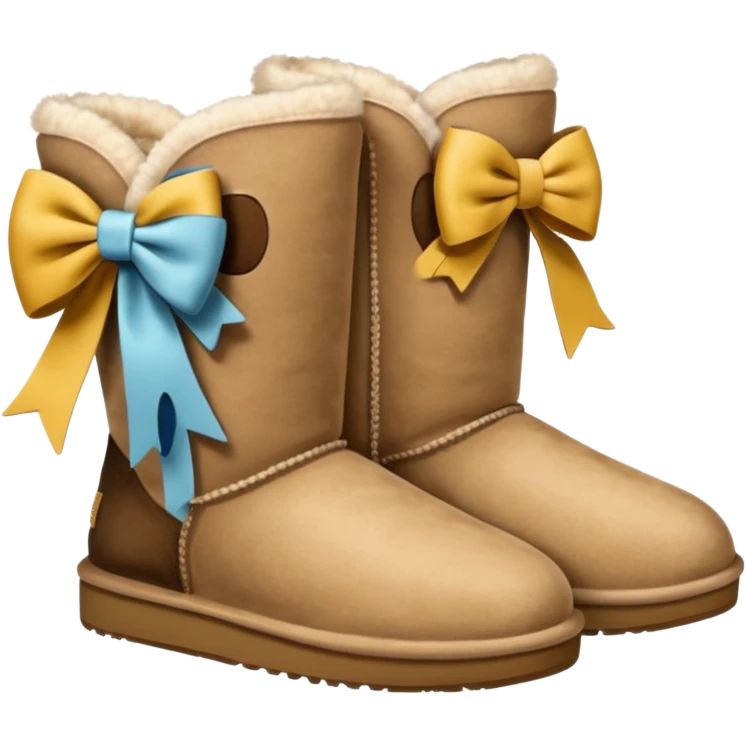 Uggs with bows emoji