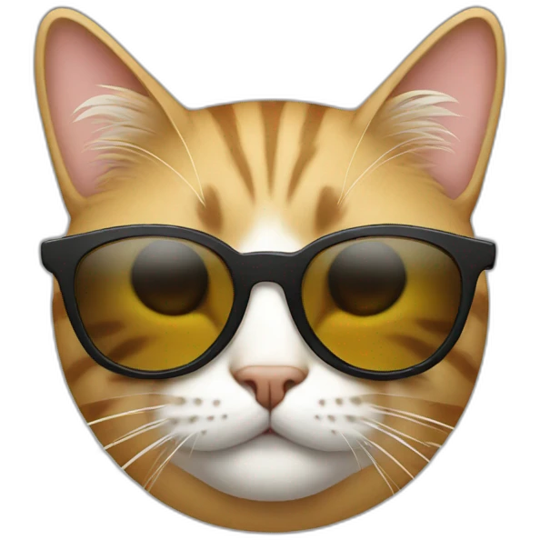 Cat with sunglasses emoji