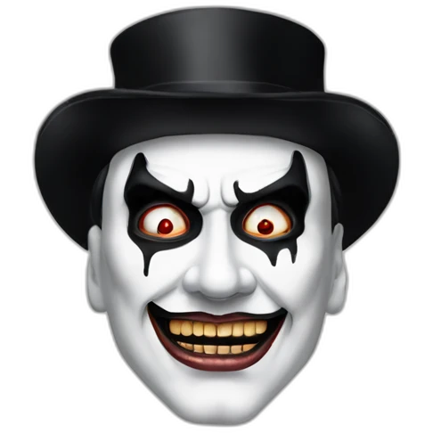 King Diamond with make up emoji