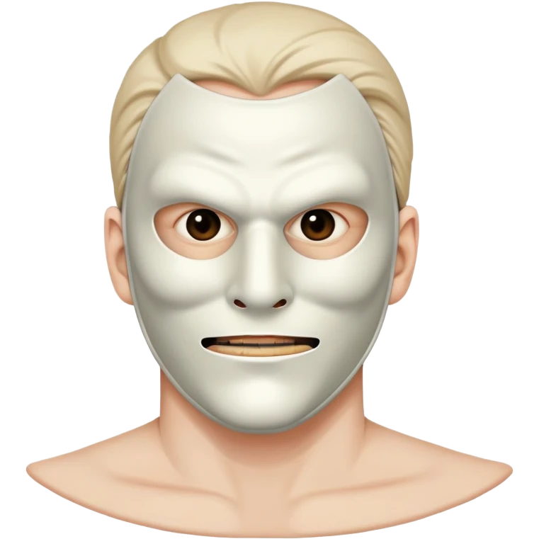 masked man, evil, serial killer, creepy emoji