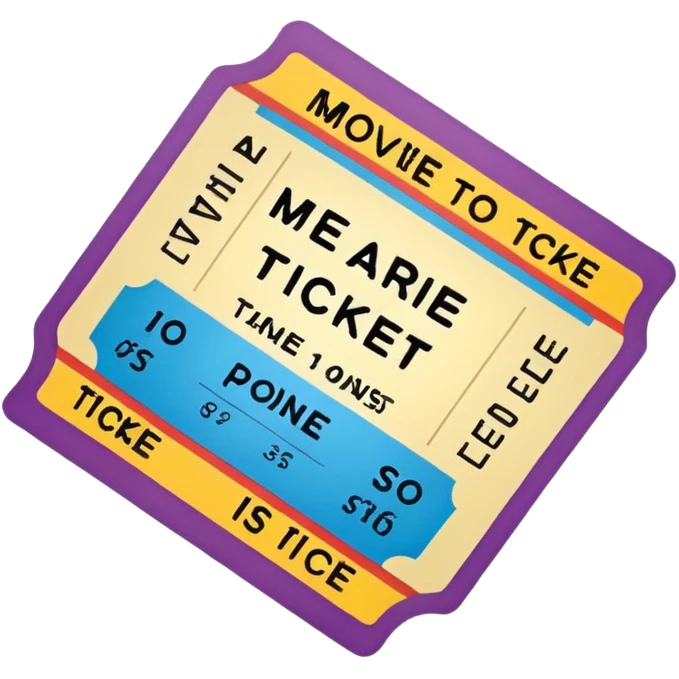 theatre movie ticket emoji