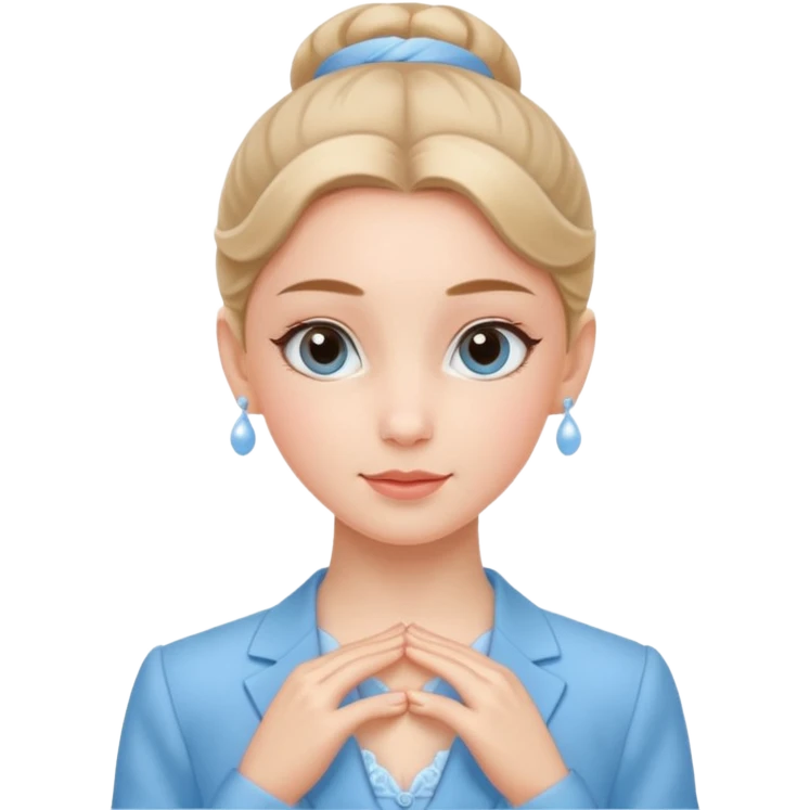 Blue Suit – Calm
 Ballerina in sky-blue suit, relaxed face, soft gentle expression.
















































 emoji